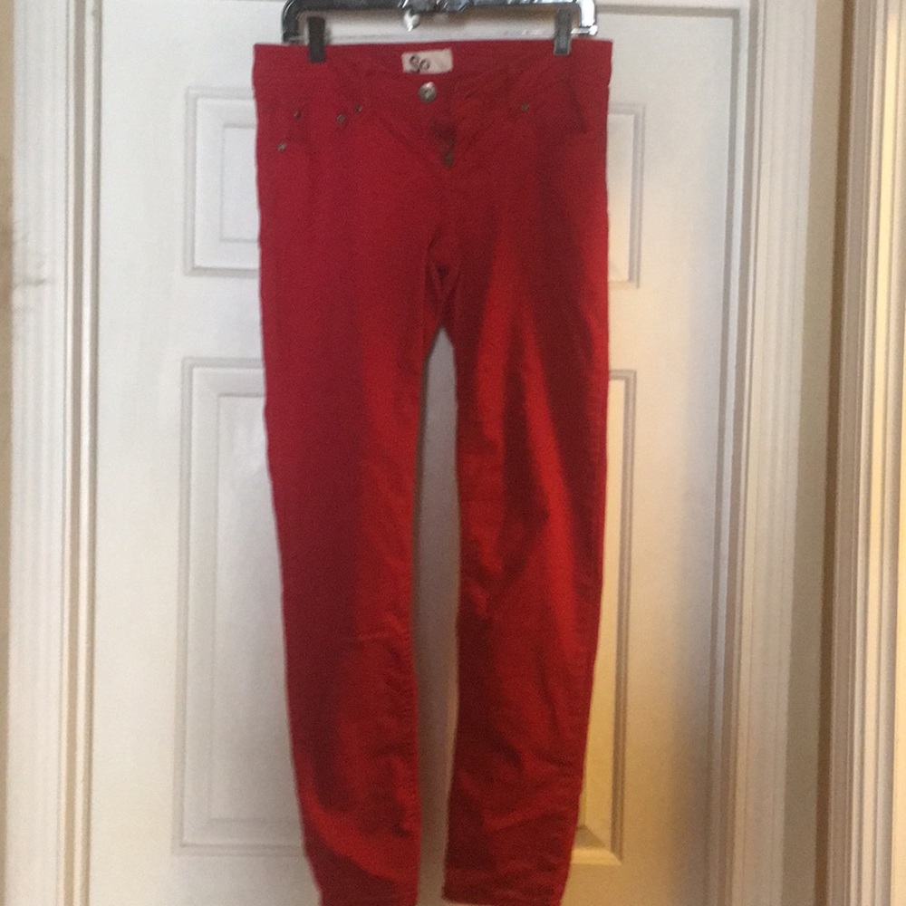 Red Skinny Pants